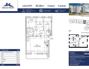 Mieszkanie na sprzedaż, Łomża Akademicka, 615 197 zł, 83,36 m2, 1648