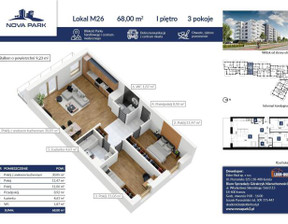 Mieszkanie na sprzedaż, Łomża Akademicka, 480 557 zł, 66,93 m2, 1647