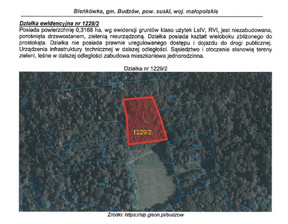 Działka na sprzedaż, małopolskie suski Budzów Bieńkówka, 5619 zł, 0 m2, gratka-39093295