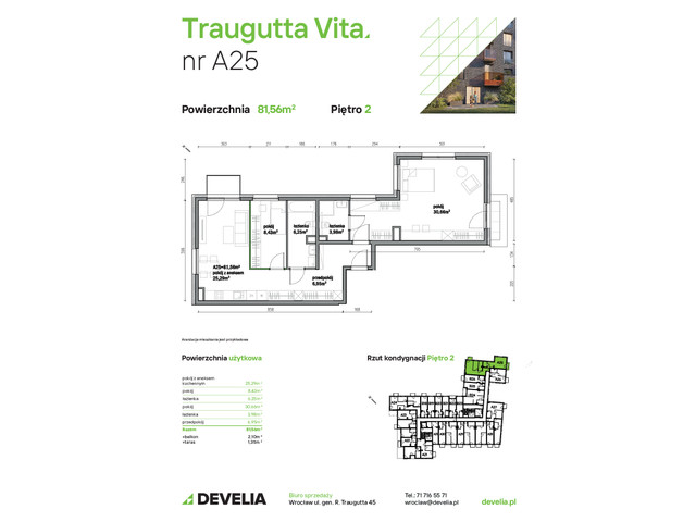 Mieszkanie w inwestycji Traugutta Vita, symbol A25 » nportal.pl