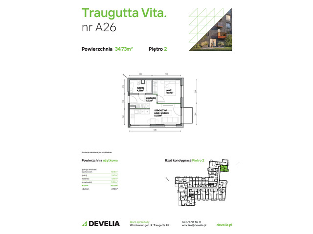 Mieszkanie w inwestycji Traugutta Vita, symbol A26 » nportal.pl