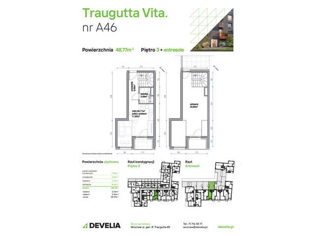 Mieszkanie w inwestycji Traugutta Vita, symbol A46 » nportal.pl