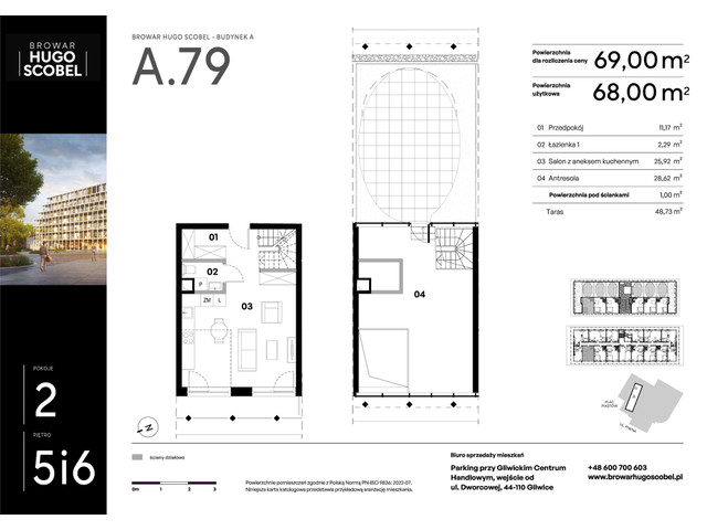 Mieszkanie w inwestycji Browar Hugo Scobel, symbol A.79 » nportal.pl