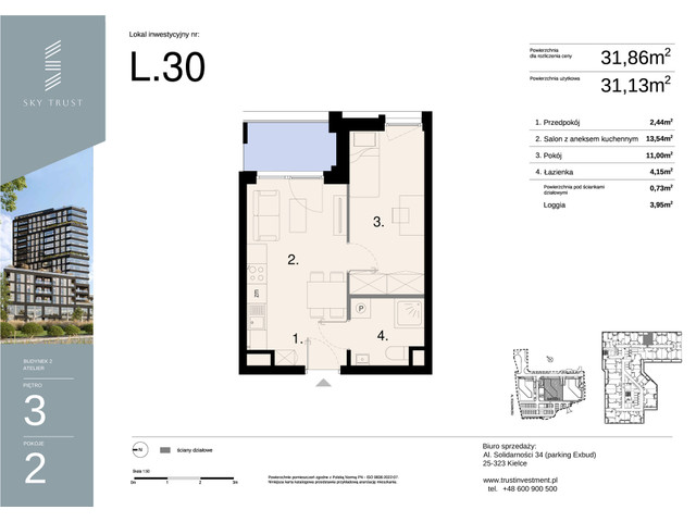 Mieszkanie w inwestycji Sky Trust etap II, symbol L30 » nportal.pl