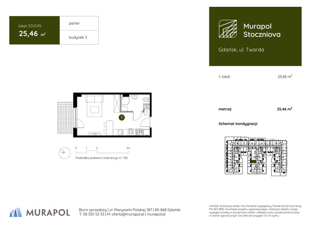 Mieszkanie w inwestycji Murapol Stoczniova, symbol 3.D.0.05 » nportal.pl