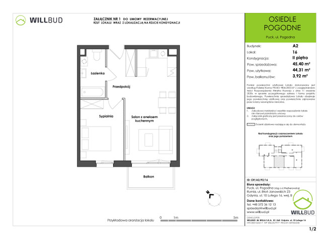 Mieszkanie w inwestycji OSIEDLE POGODNE, symbol OP/A2/P2/16 » nportal.pl