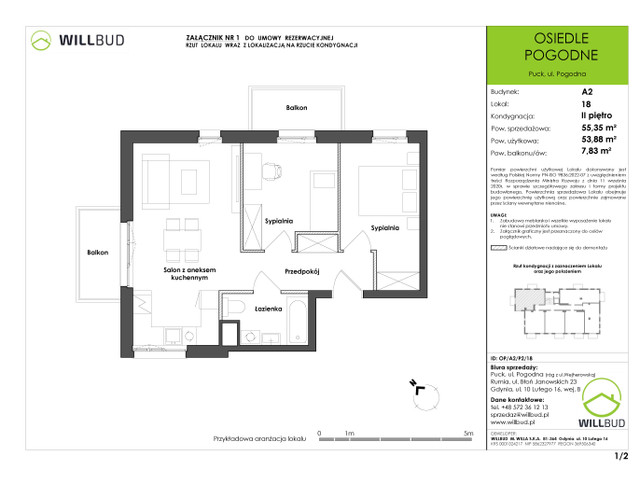 Mieszkanie w inwestycji OSIEDLE POGODNE, symbol OP/A2/P2/18 » nportal.pl