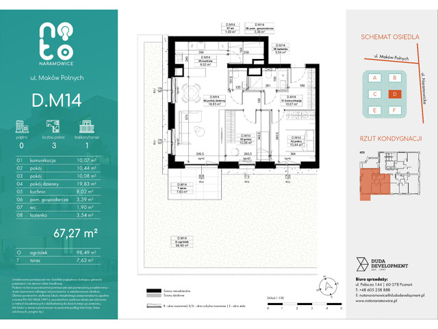 Mieszkanie w inwestycji No to Naramowice, symbol D.M14 » nportal.pl