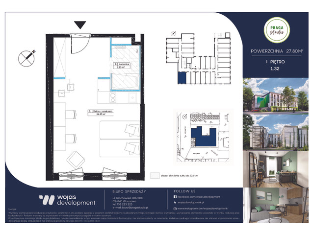 Mieszkanie w inwestycji PRAGA STUDIO, symbol 1.32 » nportal.pl