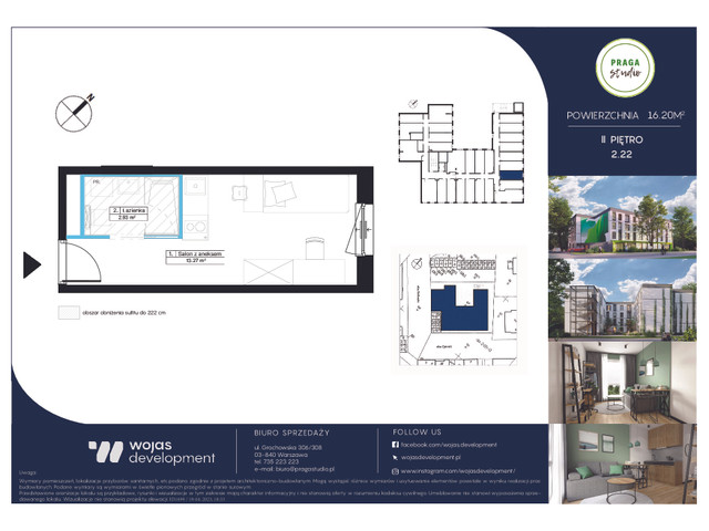 Mieszkanie w inwestycji PRAGA STUDIO, symbol 2.22 » nportal.pl