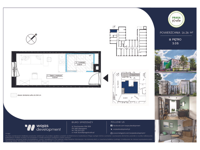 Mieszkanie w inwestycji PRAGA STUDIO, symbol 3.05 » nportal.pl