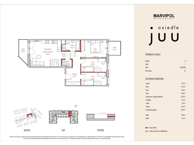 Mieszkanie w inwestycji OSIEDLE JUU, symbol A_M015 » nportal.pl