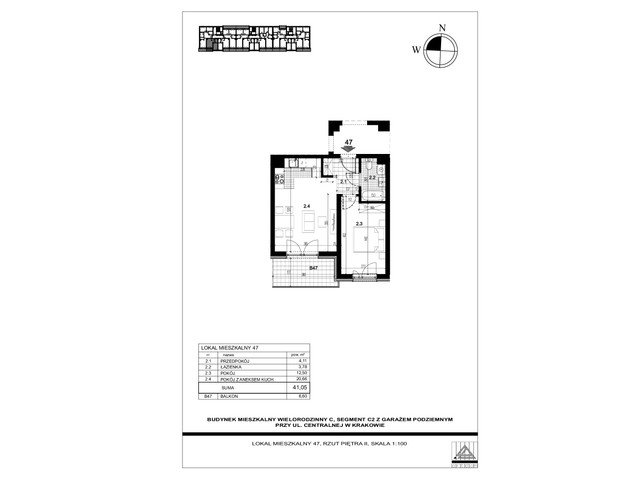 Mieszkanie w inwestycji Centralna C, symbol 47 » nportal.pl