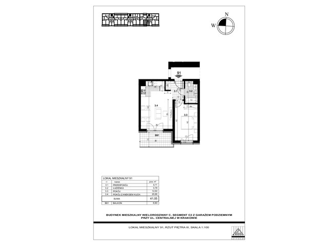 Mieszkanie w inwestycji Centralna C, symbol 91 » nportal.pl