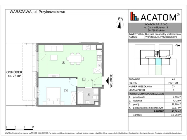 Mieszkanie w inwestycji Wawer Go 2.p, symbol A1_M3 » nportal.pl