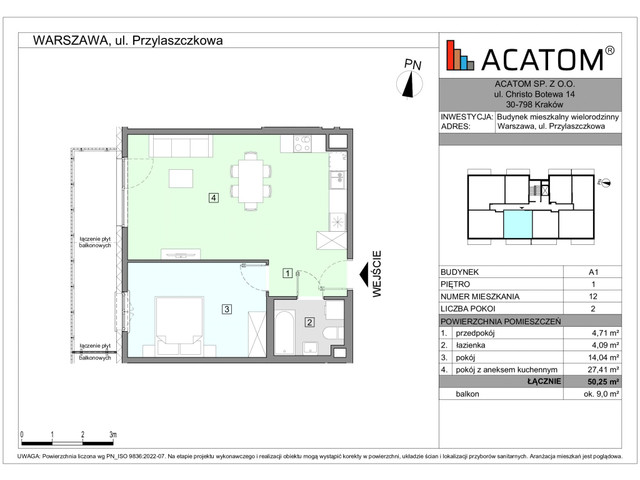 Mieszkanie w inwestycji Wawer Go 2.p, symbol A1_M12 » nportal.pl