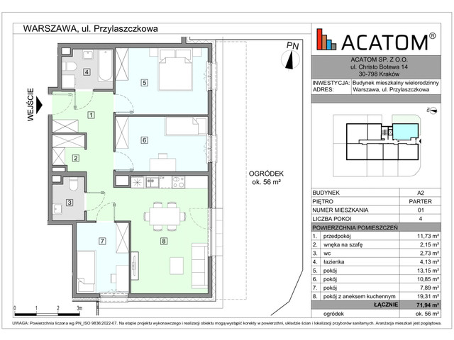 Mieszkanie w inwestycji Wawer Go 2.p, symbol A2_M1 » nportal.pl