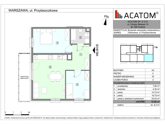 Mieszkanie w inwestycji Wawer Go 2.p, symbol A2_M18 » nportal.pl