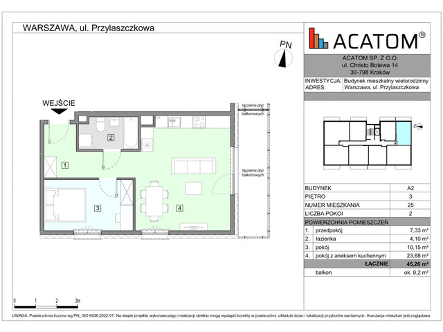 Mieszkanie w inwestycji Wawer Go 2.p, symbol A2_M25 » nportal.pl