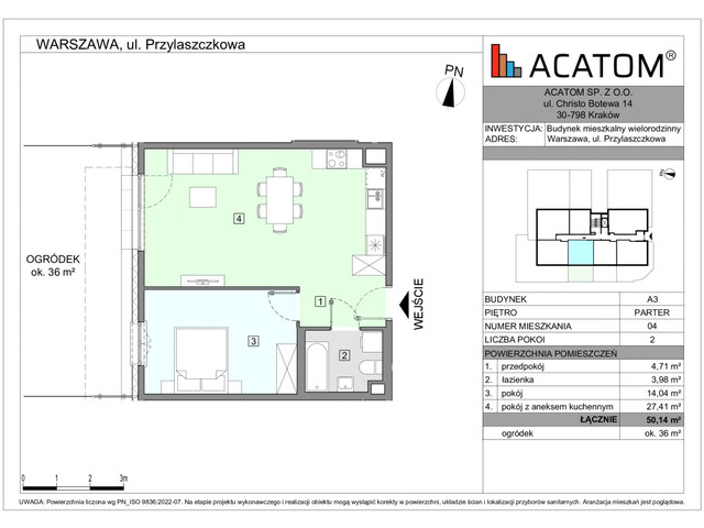 Mieszkanie w inwestycji Wawer Go 2.p, symbol A3_M4 » nportal.pl