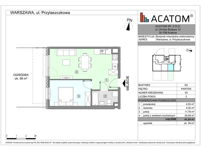 Mieszkanie w inwestycji Wawer Go 2.p, symbol D2_M3 » nportal.pl