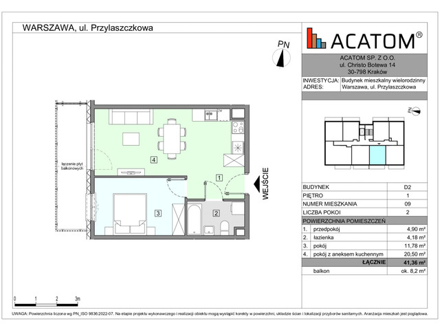 Mieszkanie w inwestycji Wawer Go 2.p, symbol D2_M9 » nportal.pl