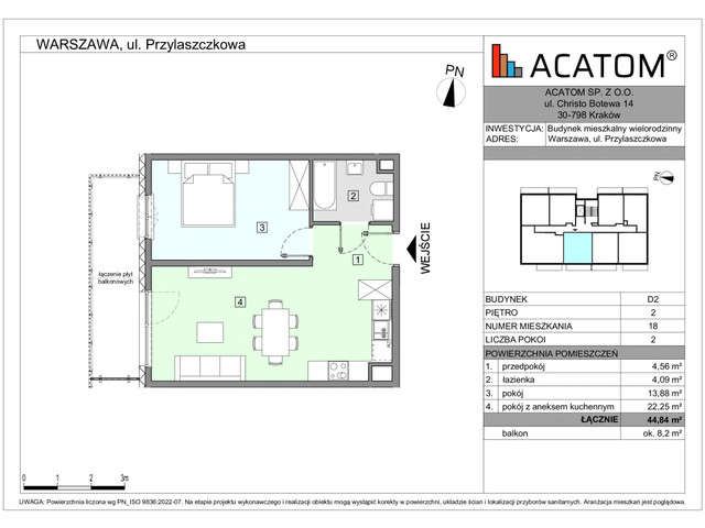 Mieszkanie w inwestycji Wawer Go 2.p, symbol D2_M18 » nportal.pl