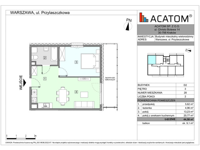 Mieszkanie w inwestycji Wawer Go 2.p, symbol D2_M28 » nportal.pl