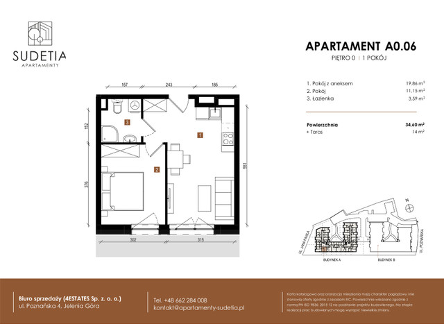 Mieszkanie w inwestycji APARTAMENTY SUDETIA, symbol A0.06 » nportal.pl