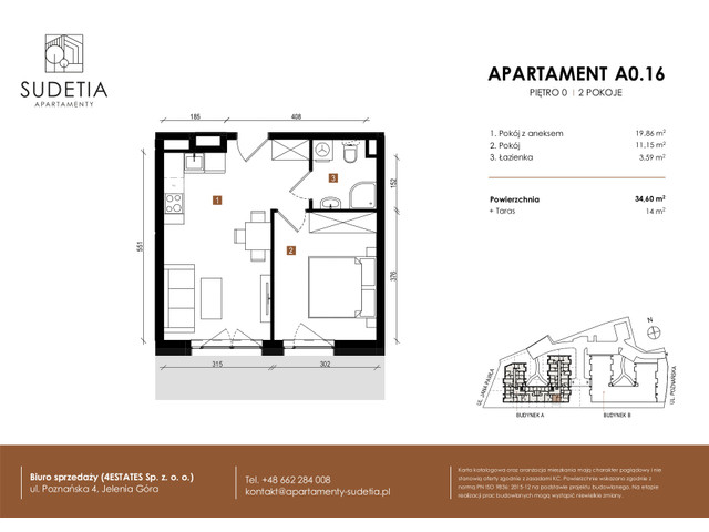 Mieszkanie w inwestycji APARTAMENTY SUDETIA, symbol A0.16 » nportal.pl