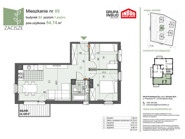 Mieszkanie w inwestycji Apartamenty Zacisze, symbol B2_5 » nportal.pl