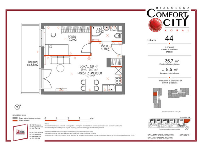 Mieszkanie w inwestycji Comfort City Koral, symbol 44 » nportal.pl