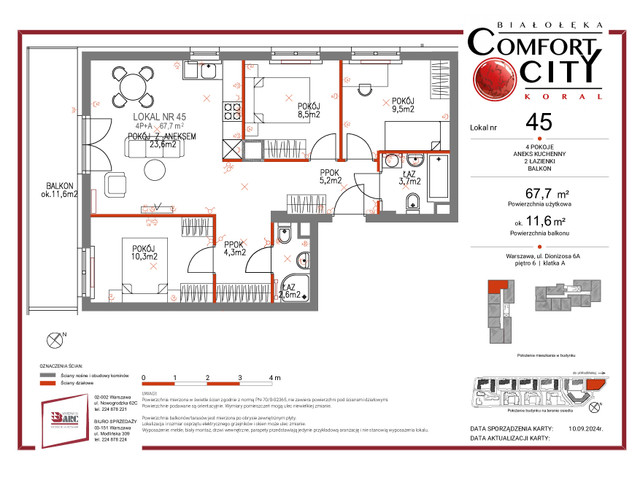 Mieszkanie w inwestycji Comfort City Koral, symbol 45 » nportal.pl