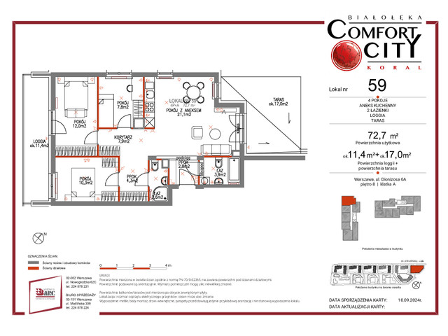 Mieszkanie w inwestycji Comfort City Koral, symbol 59 » nportal.pl