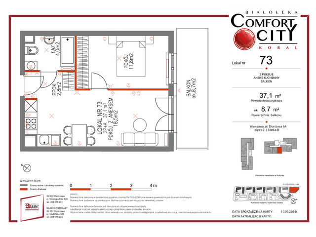 Mieszkanie w inwestycji Comfort City Koral, symbol 73 » nportal.pl