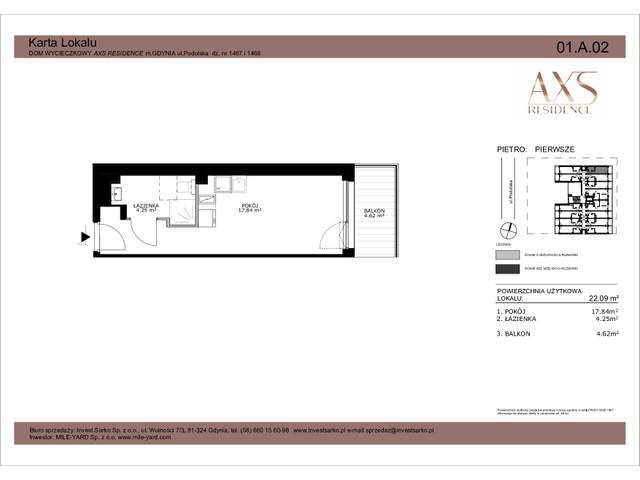 Mieszkanie w inwestycji AXS Residence, symbol 01.A.02 » nportal.pl