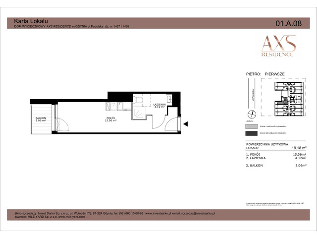 Mieszkanie w inwestycji AXS Residence, symbol 01.A.08 » nportal.pl