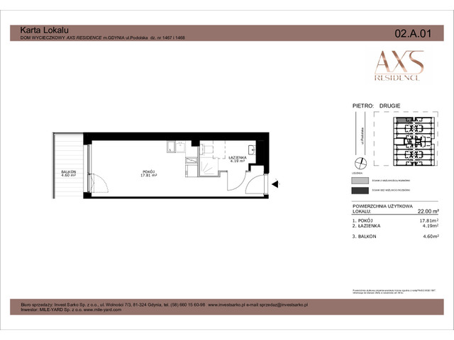 Mieszkanie w inwestycji AXS Residence, symbol 02.A.01 » nportal.pl