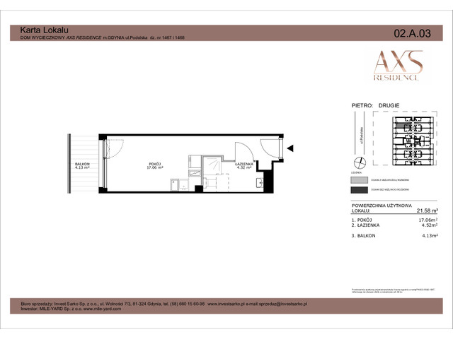 Mieszkanie w inwestycji AXS Residence, symbol 02.A.03 » nportal.pl