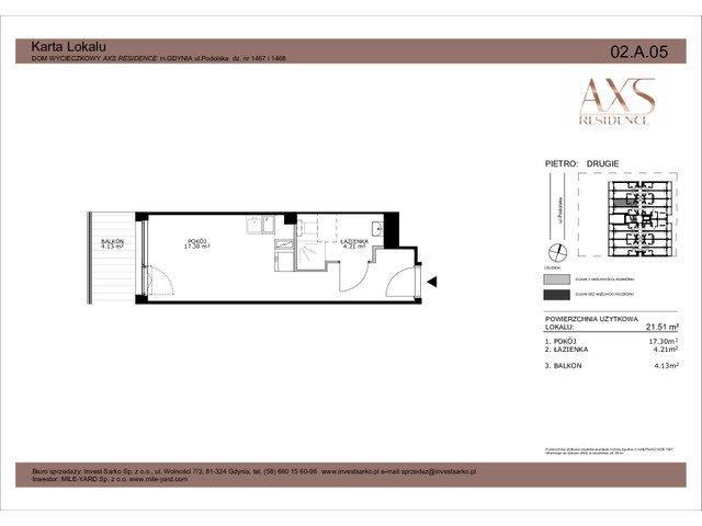 Mieszkanie w inwestycji AXS Residence, symbol 02.A.05 » nportal.pl