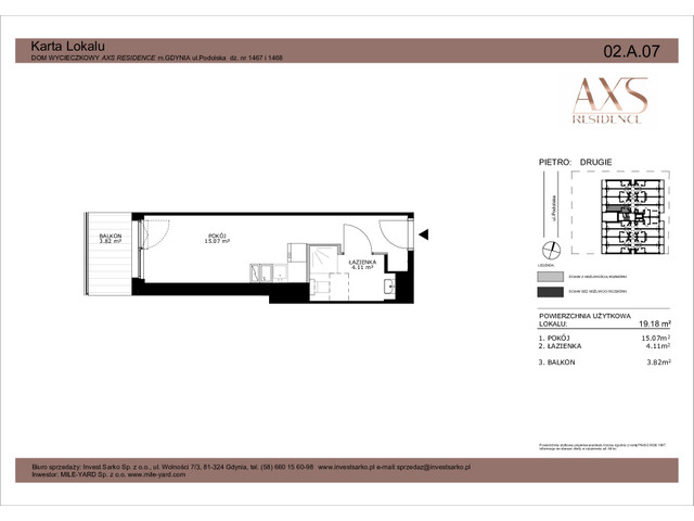 Mieszkanie w inwestycji AXS Residence, symbol 02.A.07 » nportal.pl