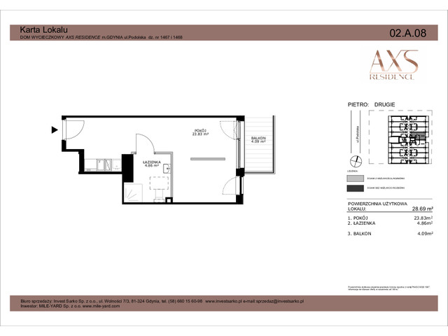 Mieszkanie w inwestycji AXS Residence, symbol 02.A.08 » nportal.pl