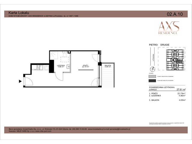 Mieszkanie w inwestycji AXS Residence, symbol 02.A.10 » nportal.pl