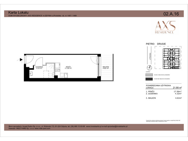 Mieszkanie w inwestycji AXS Residence, symbol 02.A.16 » nportal.pl