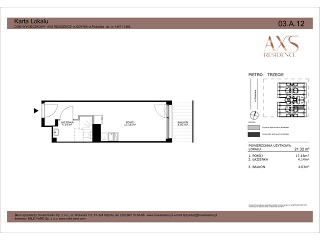 Mieszkanie w inwestycji AXS Residence, symbol 03.A.12 » nportal.pl