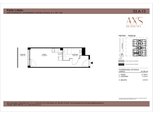 Mieszkanie w inwestycji AXS Residence, symbol 03.A.13 » nportal.pl