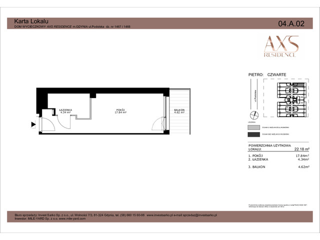 Mieszkanie w inwestycji AXS Residence, symbol 04.A.02 » nportal.pl