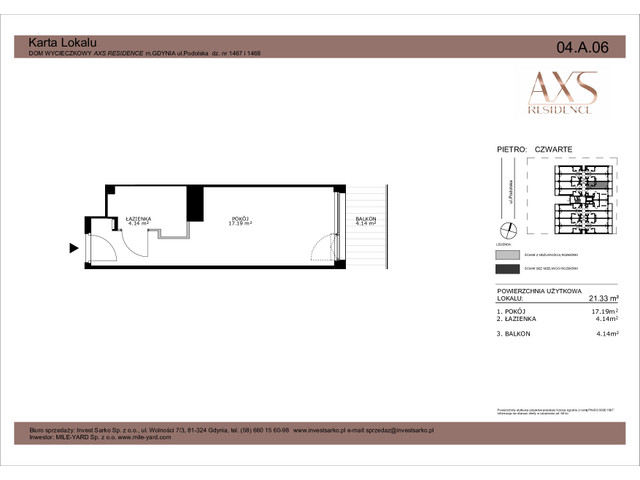 Mieszkanie w inwestycji AXS Residence, symbol 04.A.06 » nportal.pl