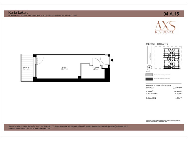 Mieszkanie w inwestycji AXS Residence, symbol 04.A.15 » nportal.pl