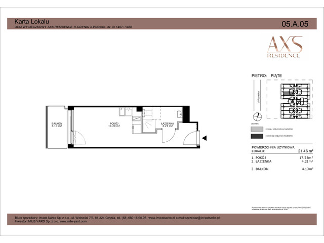 Mieszkanie w inwestycji AXS Residence, symbol 05.A.05 » nportal.pl